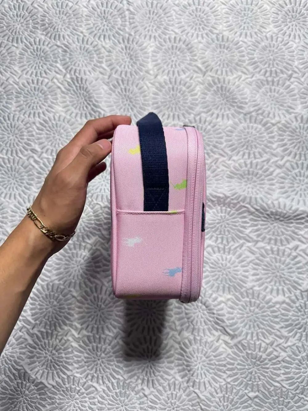 Polo Ralph Lauren Multi Pony Insulated Canvas Lunch Tote Pink